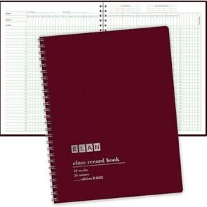 Class Record Book for 9-10 Weeks. 35 Names. Larger Grade Recording Squares. (R1035)