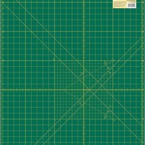OLFA 24" x 36" Self Healing Rotary Cutting Mat (RM-MG) - Double Sided 24x36 Inch Cutting Mat with Grid for Quilting, Sewing, Fabric, & Crafts, Designed for Use with Rotary Cutters (Green)