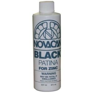 Novacan Black Patina for Zinc (8oz)++
